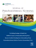 Journal of Perianesthesia Nursing cover